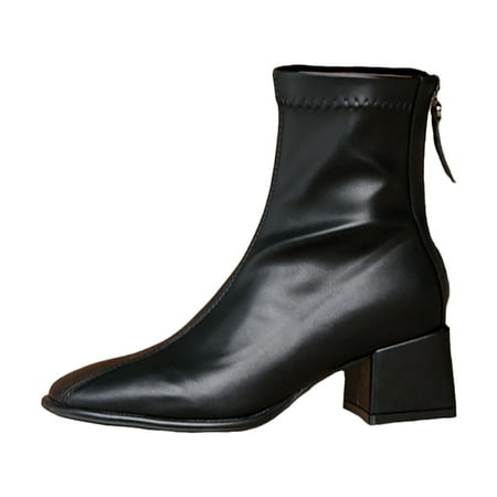ASEIDFNSA Node High Heels for Women Women Boots Nine Fashion Women Artificial Leather Solid Color Autumn Thick Sole Square Heels Zipper Short Booties Square Toe Shoes
ASEIDFNSA Node High Heels for Women Women Boots Nine Fashion Women Artificial Leather Solid Color Autumn Thick Sole Square Heels Zipper Short Booties Square Toe Shoes