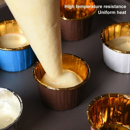 Yesbay 50Pcs Muffin Cup Food-grade No Odor Paper High Temperature Resistance Cupcake Liner Party Supplies
Yesbay 50Pcs Muffin Cup Food-grade No Odor Paper High Temperature Resistance Cupcake Liner Party Supplies