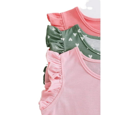 3pcs Cute Heart Print Round Neck Sleeveless Multicolor Toddler Girls T-Shirts (Girl s)
3pcs Cute Heart Print Round Neck Sleeveless Multicolor Toddler Girls T-Shirts (Girl s)