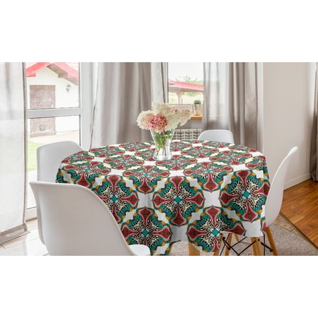 Colorful Round Tablecloth Exotic Floral Motifs Rich in Colors with Native Design Elements Circle Table Cloth Cover for Dining Room Kitchen Decor 60 Multicolor by Ambesonne
Colorful Round Tablecloth Exotic Floral Motifs Rich in Colors with Native Design Elements Circle Table Cloth Cover for Dining Room Kitchen Decor 60 Multicolor by Ambesonne
