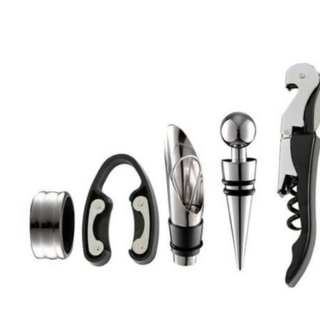 5 Pcs Wine Opener Kit Set With Tools Stainless Steel Wine Opener Kit Pourer Wine Ring Wine Decanter Bottle Opener Cutter
5 Pcs Wine Opener Kit Set With Tools Stainless Steel Wine Opener Kit Pourer Wine Ring Wine Decanter Bottle Opener Cutter