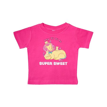 Inktastic My Ti Ti Is Super Sweet Cotton Candy Lions with Pink Mane Gift Baby Boy or Baby Girl T-Shirt
Inktastic My Ti Ti Is Super Sweet Cotton Candy Lions with Pink Mane Gift Baby Boy or Baby Girl T-Shirt