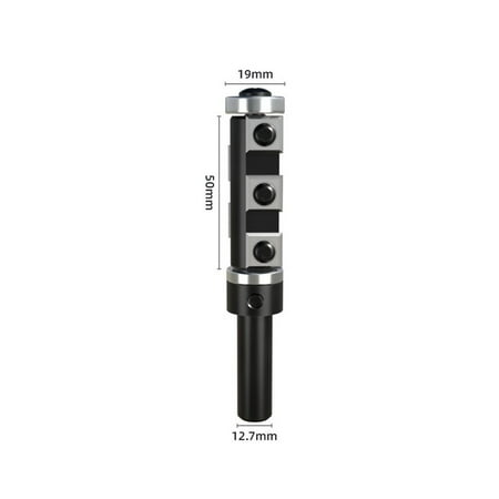 Milling Cutter 1/2 Shank Wood Planer Bit Flush Trim Router Bit Trimming Slotting