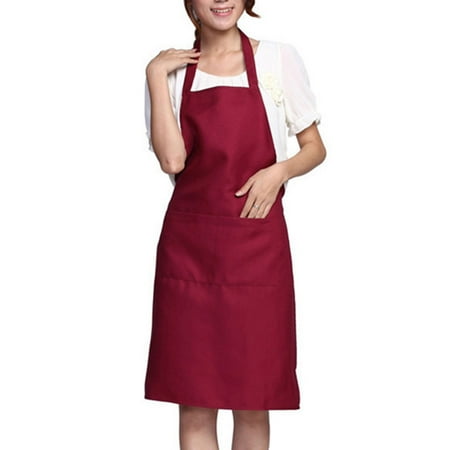 Solid Color Simple Design Halter Neck Apron Polyester Waiter Baker Chefs Full Bib Front Pocket
Solid Color Simple Design Halter Neck Apron Polyester Waiter Baker Chefs Full Bib Front Pocket