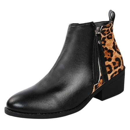 Mackneog Women Leopard Zipper Heels Print Toe Short Round Shoes Booties Non Slip Women s Gift on Clearance
Mackneog Women Leopard Zipper Heels Print Toe Short Round Shoes Booties Non Slip Women s Gift on Clearance