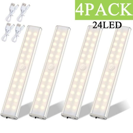 Macgin Cordless LED Closet Lamp Rechargeable Motion Sensor Version with Dimmer 24 LED Night Light Bar Stick It Anywhere Under Cabinet for Stairs Closet Kitchen (4-Pack)
Macgin Cordless LED Closet Lamp Rechargeable Motion Sensor Version with Dimmer 24 LED Night Light Bar Stick It Anywhere Under Cabinet for Stairs Closet Kitchen (4-Pack)