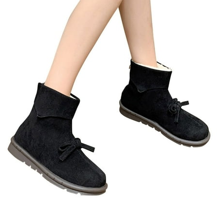 Women s Fashion Winter Zipper Bow Round Head Suede Snow Boots Warm Non Slip Mid Calf Boots
Women s Fashion Winter Zipper Bow Round Head Suede Snow Boots Warm Non Slip Mid Calf Boots