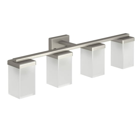 Moen Yb8864 90 Degree 29 Wide 4 Light Reversible Bathroom Vanity Light Fixture - Nickel
Moen Yb8864 90 Degree 29 Wide 4 Light Reversible Bathroom Vanity Light Fixture - Nickel