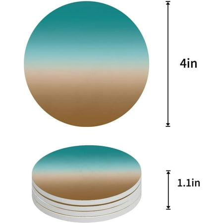 KXMDXA Aqua Green and Brown Gradient Texture Set of 6 Round Coaster for Drinks Absorbent Ceramic Stone Coasters Cup Mat with Cork Base for Home Kitchen Room Coffee Table Bar Decor
KXMDXA Aqua Green and Brown Gradient Texture Set of 6 Round Coaster for Drinks Absorbent Ceramic Stone Coasters Cup Mat with Cork Base for Home Kitchen Room Coffee Table Bar Decor