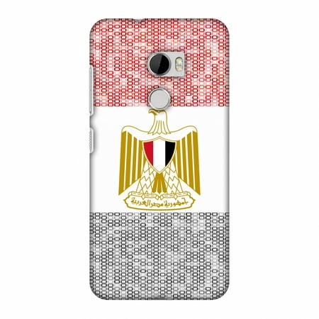 HTC One X10 Case, Premium Handcrafted Printed Designer Hard Snap on Shell Case Back Cover with Screen Cleaning Kit for HTC One X10 - Egypt flag- Shapes