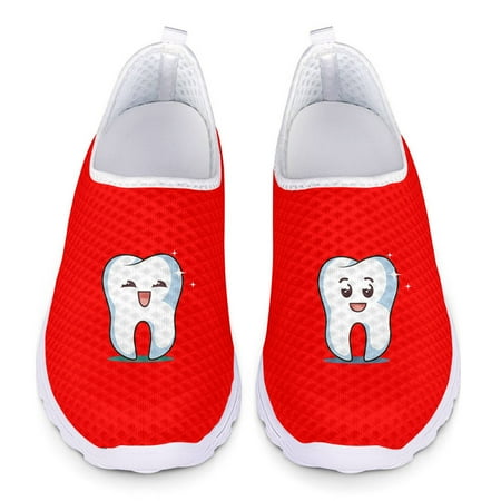 Cartoon Tooth Pattern Penny Loafers Women Flat Shoes Breathable Mesh Slip on Sneaker for Lades Flats Summer Beach Casual Shoes
Cartoon Tooth Pattern Penny Loafers Women Flat Shoes Breathable Mesh Slip on Sneaker for Lades Flats Summer Beach Casual Shoes