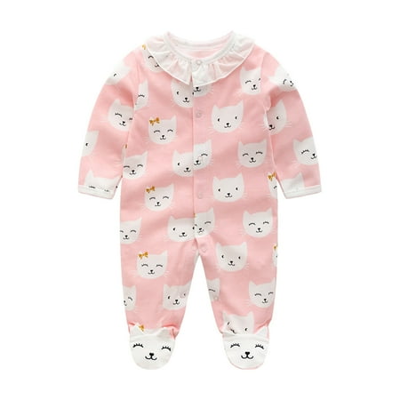 LNMQLPDBS Girl Clothes Toddler Long Sleeve Cat Print Rompers for 0 To 12 Months Girls Summer Outfits
LNMQLPDBS Girl Clothes Toddler Long Sleeve Cat Print Rompers for 0 To 12 Months Girls Summer Outfits