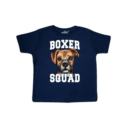 Inktastic Dog Boxer Squad Gift Toddler Boy or Toddler Girl T-Shirt