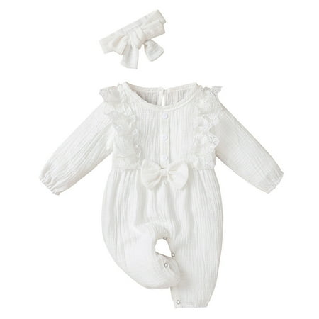 Jumpsuit Lace Girl Baby One Romper Bow Cotton Clothes Piece Linen Girls Romper&Jumpsuit Baby Easter Dress 3-6 Months
Jumpsuit Lace Girl Baby One Romper Bow Cotton Clothes Piece Linen Girls Romper&Jumpsuit Baby Easter Dress 3-6 Months