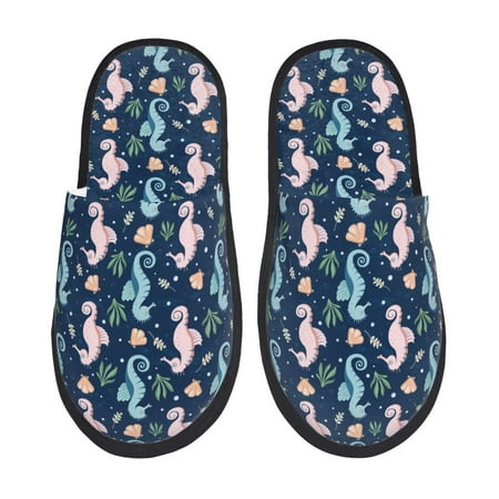 Tideii Seahorses And Plants for Home Indoor Cotton Slippers Autumn and Winter EVA Plush Slippers Household Supplies Unisex-Medium
Tideii Seahorses And Plants for Home Indoor Cotton Slippers Autumn and Winter EVA Plush Slippers Household Supplies Unisex-Medium