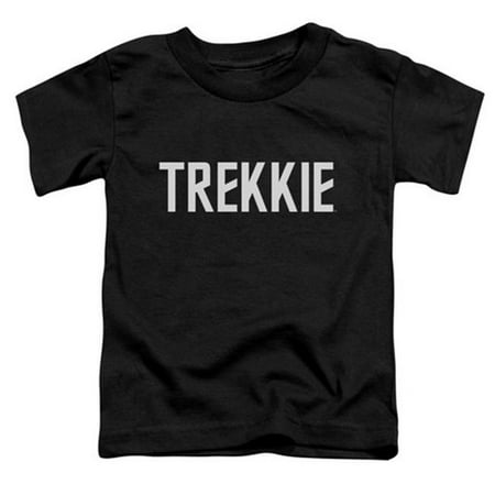 Trevco Star Trek-Trekkie - Short Sleeve Toddler Tee - Black- Large 4T