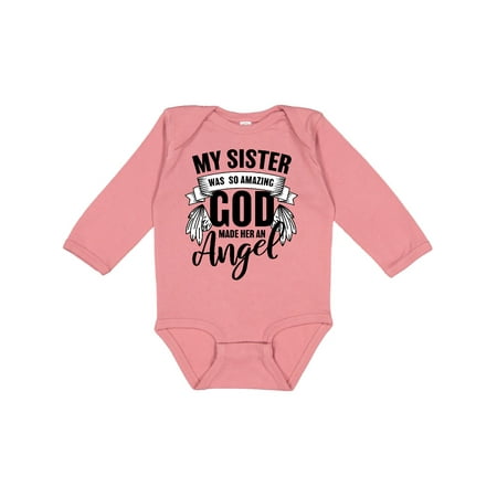 Inktastic My Sister was So Amazing God Made her an Angel Gift Baby Boy or Baby Girl Long Sleeve Bodysuit
Inktastic My Sister was So Amazing God Made her an Angel Gift Baby Boy or Baby Girl Long Sleeve Bodysuit