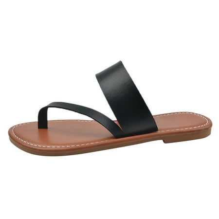 Cathalem Women Slippers Fashion New Pattern Solid Color Set Toe Asymmetric Design Flat Bottom Comfortable Non Slip Shoes Black 41
Cathalem Women Slippers Fashion New Pattern Solid Color Set Toe Asymmetric Design Flat Bottom Comfortable Non Slip Shoes Black 41