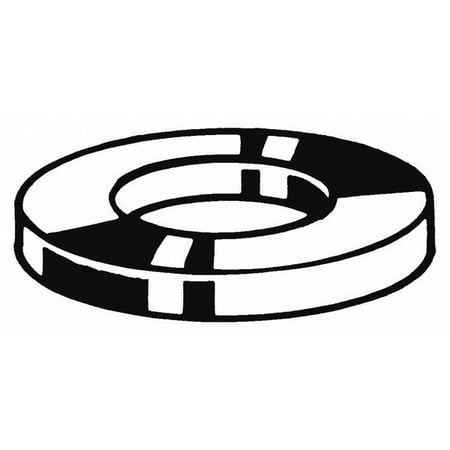 3PC ZoroSelect Flat Washer Fits Bolt Size M3 Steel Zinc Finish 100 PK