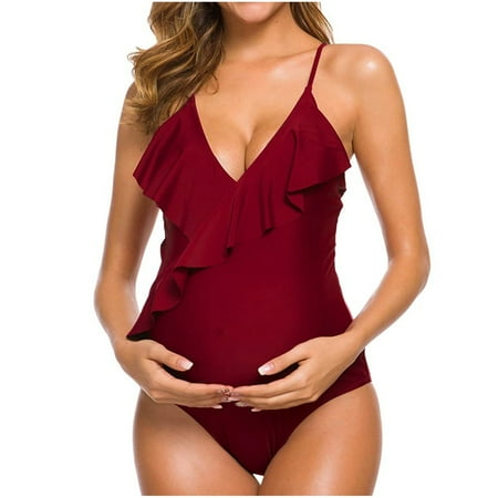 Tangnade pregnant costumes for women maternity dress Women Maternity Ruffle Cross Back Swimsuit Pregnancy One Pieces Swimwear
Tangnade pregnant costumes for women maternity dress Women Maternity Ruffle Cross Back Swimsuit Pregnancy One Pieces Swimwear