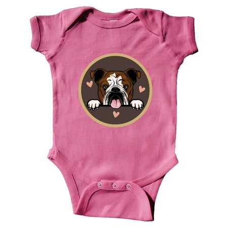 Inktastic English Bulldog Gift for Dog Lover Gift Baby Girl Bodysuit