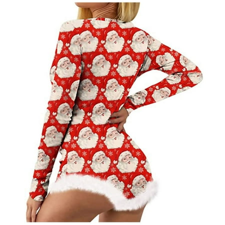 Yinguo Women Christmas Print Long Sleeve Nightwear Jumpsuit Bodysuit Playsuit Romper
Yinguo Women Christmas Print Long Sleeve Nightwear Jumpsuit Bodysuit Playsuit Romper