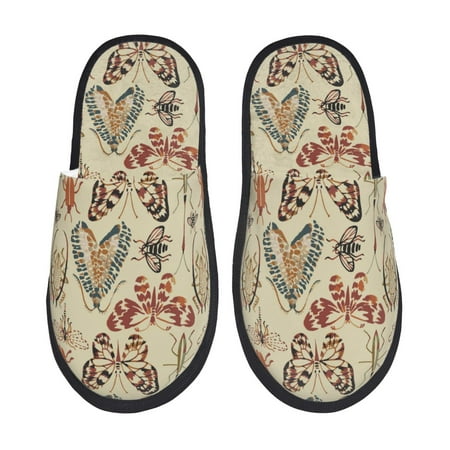 Qokaie Watercolor Insects Print Fuzzy Slippers for Women – Soft Plush Indoor Slippers with EVA Sole Cozy and Comfortable for Home and Travel-Medium
Qokaie Watercolor Insects Print Fuzzy Slippers for Women – Soft Plush Indoor Slippers with EVA Sole Cozy and Comfortable for Home and Travel-Medium