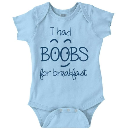 Milk for Breakfast Breastfeeding Joke Newborn Baby Boy Girl Romper Brisco Brands
Milk for Breakfast Breastfeeding Joke Newborn Baby Boy Girl Romper Brisco Brands
