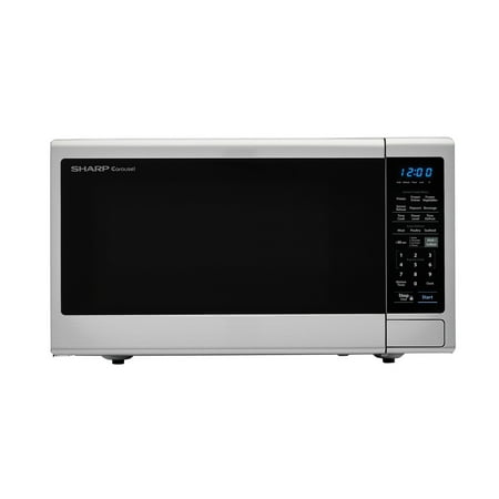 1.4 cu. ft. 1000W Sharp Black Carousel Countertop Microwave Oven (SMC1443CM)