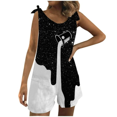 AIEOTT Jumpsuits for Women Clearance Rompers for Women Women Casual Print Pocket Romper Short Playsuit Bandage Sleeveless Jumpsuit Overalls Jumpsuit Shorts Big Holiday Savings
AIEOTT Jumpsuits for Women Clearance Rompers for Women Women Casual Print Pocket Romper Short Playsuit Bandage Sleeveless Jumpsuit Overalls Jumpsuit Shorts Big Holiday Savings