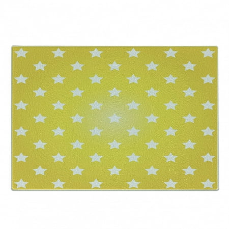 Yellow Cutting Board Bursting Vibrant Hanging Stars Fun Retro with Graphic Design Print Decorative Tempered Glass Cutting and Serving Board Small Size White Yellow by Ambesonne
Yellow Cutting Board Bursting Vibrant Hanging Stars Fun Retro with Graphic Design Print Decorative Tempered Glass Cutting and Serving Board Small Size White Yellow by Ambesonne