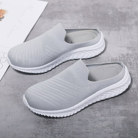 Cathalem Women s New Middle Aged Mother Wears Baotou Semi Slippers Flat Bottom Soft Mesh Womens Business Casual Shoes Size 8 Grey 9
Cathalem Women s New Middle Aged Mother Wears Baotou Semi Slippers Flat Bottom Soft Mesh Womens Business Casual Shoes Size 8 Grey 9