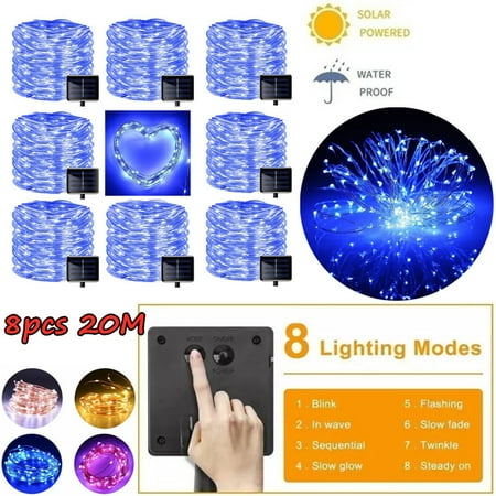 Solar Fairy Lights Waterproof 200LED 72ft Solar String Lights with 8 Modes Super Bright Copper Wire Solar Lights Outdoor for Tree Patio Garden Party Decoration
Solar Fairy Lights Waterproof 200LED 72ft Solar String Lights with 8 Modes Super Bright Copper Wire Solar Lights Outdoor for Tree Patio Garden Party Decoration