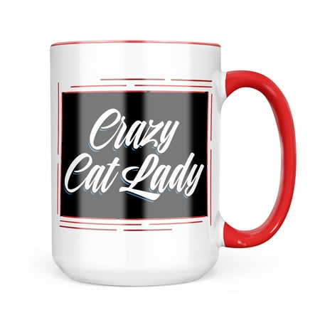 Neonblond Classic design Crazy Cat Lady Mug gift for Coffee Tea lovers