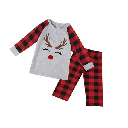Nomeni Matching Family Pajamas Sets Christmas Plaid Printed Sleepwear Long Sleeve Tee And Bottom Loungewear (Kid)
Nomeni Matching Family Pajamas Sets Christmas Plaid Printed Sleepwear Long Sleeve Tee And Bottom Loungewear (Kid)