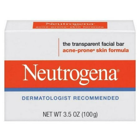 Neutrogena Acne Prone Skin Formula Facial Bar 3.50 oz (Pack of 3)