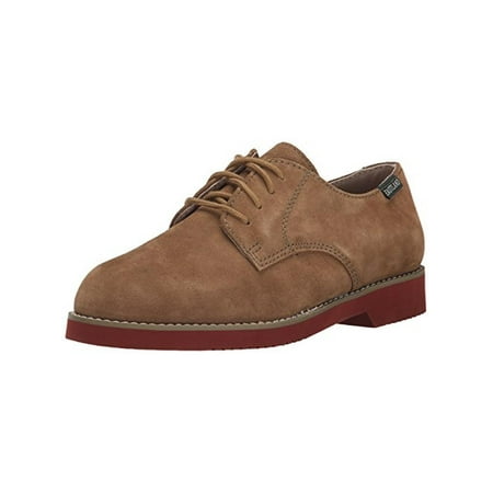 Eastland Womens Buck Suede Round Toe Oxfords Taupe 10 Wide (C D W)