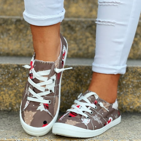 Christmas Women Canvas Christmas Print Loafers Flat Shoes Soft Vulcanize Casual Shoes Ladies Shoes
Christmas Women Canvas Christmas Print Loafers Flat Shoes Soft Vulcanize Casual Shoes Ladies Shoes
