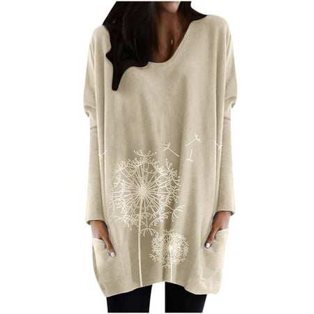 Ziloco Long Sleeve Round-Neck Blouses & Shirts Womens Oversized Tshirts Fashion Women Casual O-Neck Printing Pocket Blouse Long Sleeve Loose Tops Corset Top
Ziloco Long Sleeve Round-Neck Blouses & Shirts Womens Oversized Tshirts Fashion Women Casual O-Neck Printing Pocket Blouse Long Sleeve Loose Tops Corset Top