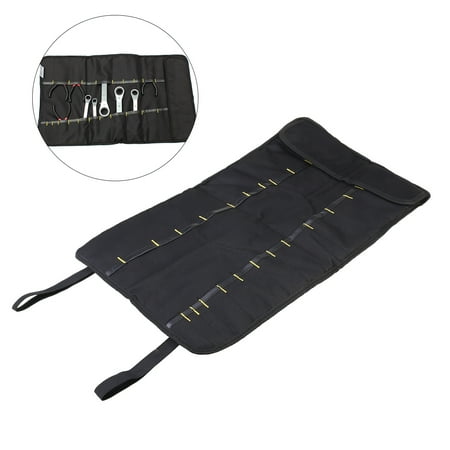 Shuliwen portable tool bag Multi-Purpose 22-Pocket Reel Rolling Tool Bag Plier Screwdriver Spanner Carry Case Pouch Bag (Black)
Shuliwen portable tool bag Multi-Purpose 22-Pocket Reel Rolling Tool Bag Plier Screwdriver Spanner Carry Case Pouch Bag (Black)