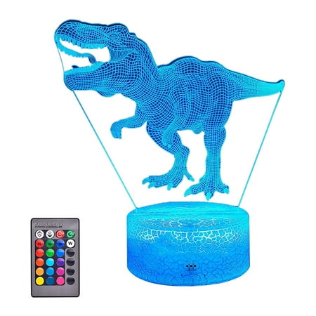 3D Night Light for Kids with Remote & Smart Press 7 Colors + 16 Colors Changing Dimmable Toys T Rex 3D Bedside Lamp
3D Night Light for Kids with Remote & Smart Press 7 Colors + 16 Colors Changing Dimmable Toys T Rex 3D Bedside Lamp
