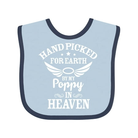 Inktastic Handpicked for Earth by My Poppy in Heaven with Angel Wings` Gift Baby Boy or Baby Girl Bib
Inktastic Handpicked for Earth by My Poppy in Heaven with Angel Wings` Gift Baby Boy or Baby Girl Bib