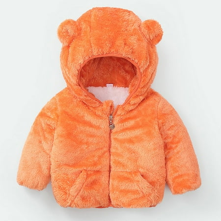 TOWED22 Baby Leather Jacket Infant Baby Girls Boys Fleece Hoodie Zipper Jacket Coat Winter Warm Cardigan with Ears Orange
TOWED22 Baby Leather Jacket Infant Baby Girls Boys Fleece Hoodie Zipper Jacket Coat Winter Warm Cardigan with Ears Orange