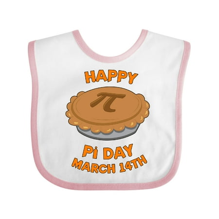 Inktastic Happy Pi Day Gift Baby Boy or Baby Girl Bib