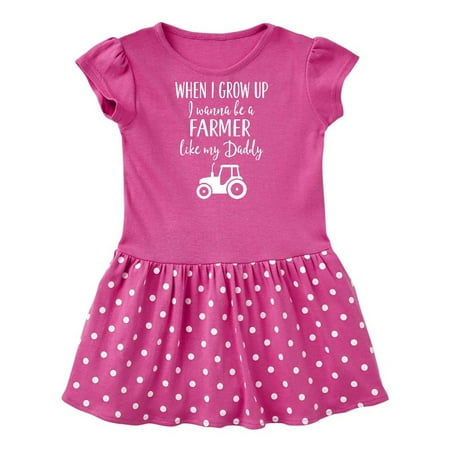 Inktastic Farmer Like Daddy Childs Gift Baby Girl Dress