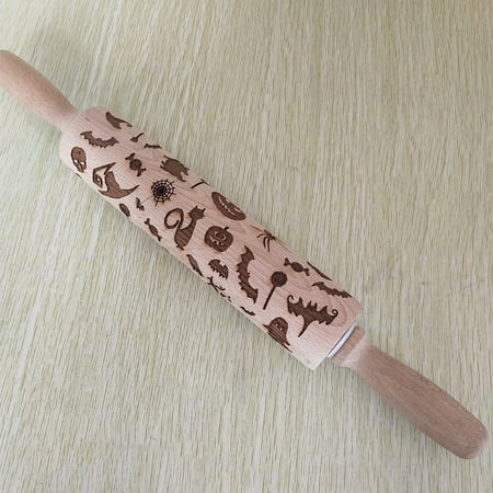 Gwong Halloween Pumpkin Bat Spider Embossing Rolling Pin Baking Cookies Dough Roller
Gwong Halloween Pumpkin Bat Spider Embossing Rolling Pin Baking Cookies Dough Roller
