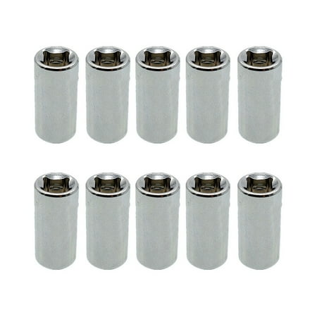 10pcs Adapter Socket Drive 1/4 Square To 1/4 Hex Screwdriver Bit Converter