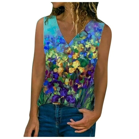 Women s Summer Printed Fashion Sleeveless V-neck Casual Vest T-shirt Black Strap Shirts Women Essential Womens Pajama Shorts
Women s Summer Printed Fashion Sleeveless V-neck Casual Vest T-shirt Black Strap Shirts Women Essential Womens Pajama Shorts