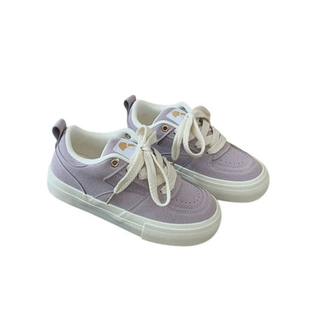 Rockomi Womens Flats Lace Up Skate Shoes Sport Sneakers Women s Fashion Non-slip Sneaker Lightweight Breathable Casual Walking Shoe Purple 7
Rockomi Womens Flats Lace Up Skate Shoes Sport Sneakers Women s Fashion Non-slip Sneaker Lightweight Breathable Casual Walking Shoe Purple 7