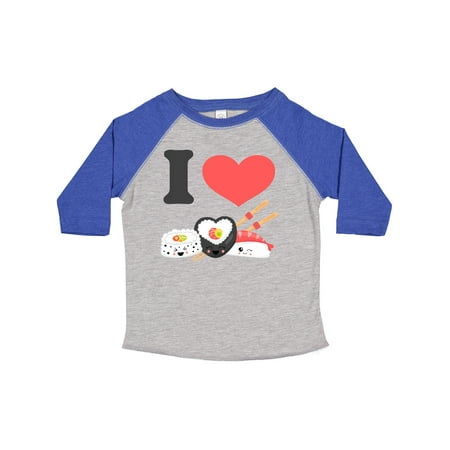 Inktastic Kawaii I Love Sushi II Gift Toddler Boy or Toddler Girl T-Shirt